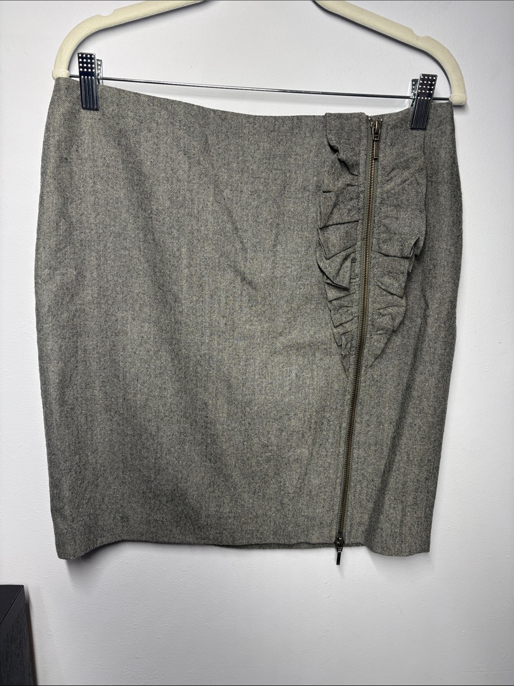 Banana Republic Gray Wool Pencil Skirt
